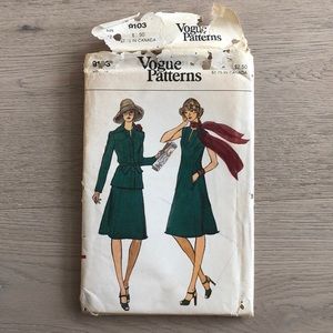 3/$30 Vogue Sewing Pattern Vintage V9103